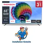 Tv Thomson 65" 65QG4S14 QLED Side Feet Google Tv Noir